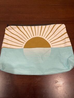 aloha collection pouch zippered with sun & water print